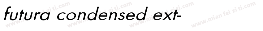 futura condensed ext字体转换